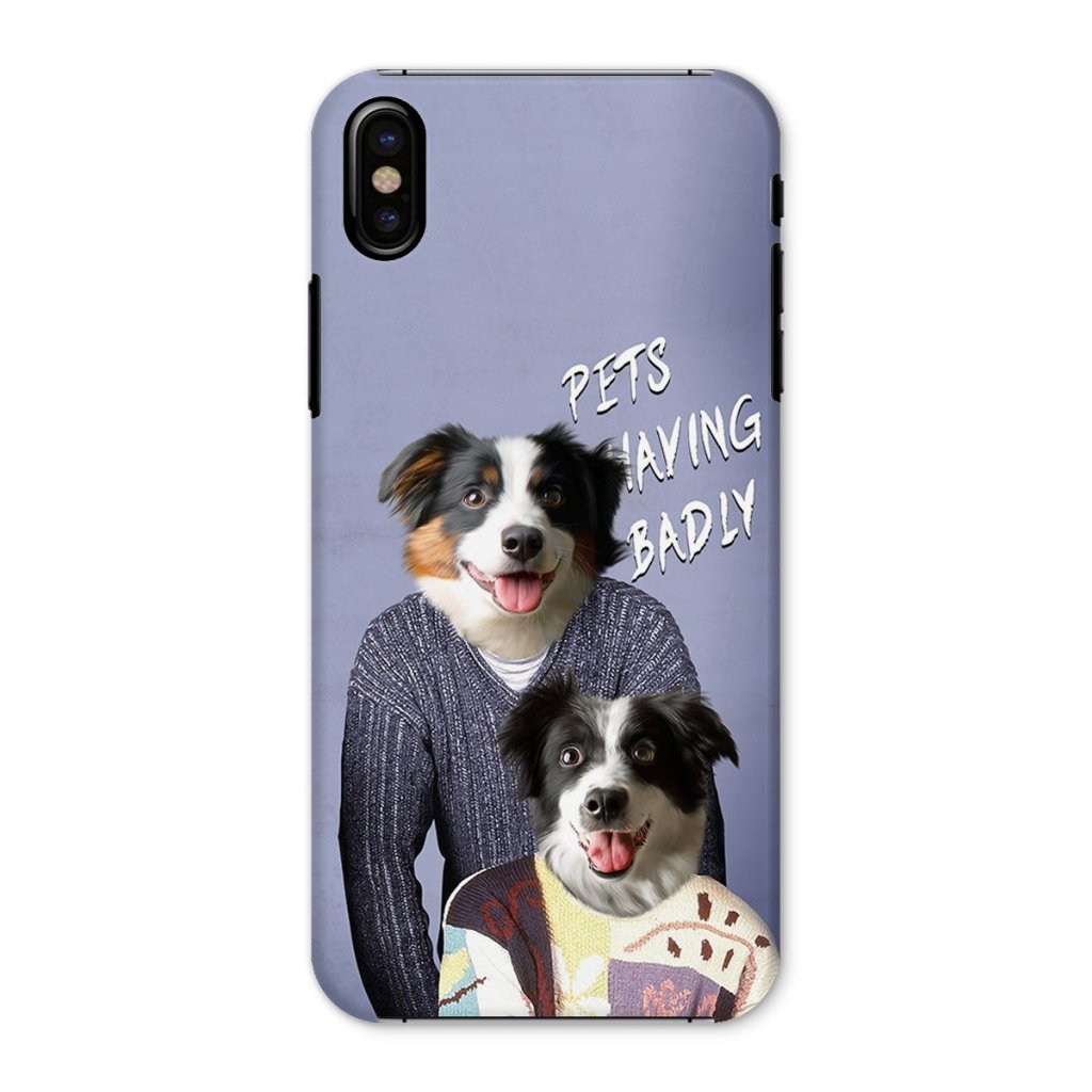 Pet Portraits | Tony & Deborah (Men Behaving Badly Inspired): Custom Pet Phone Case | Paw & Glory