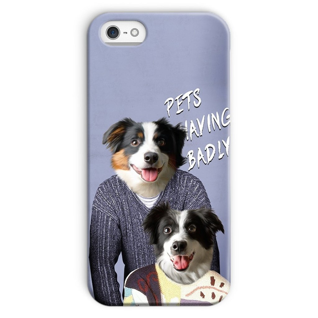 Tony & Deborah (Men Behaving Badly Inspired): Custom Pet Phone Case - Paw & Glory - Dog Portraits - Pet Portraits