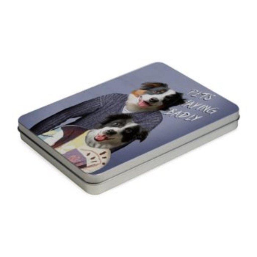 Pet Portraits | Tony & Deborah (Men Behaving Badly Inspired): Custom Pet Puzzle | Paw & Glory