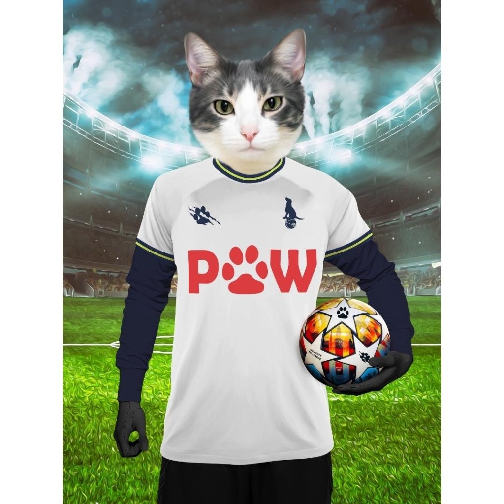 Pet Portraits | Tottenham Hotspaw Football Club: Custom Digital Download Pet Portrait | Paw & Glory
