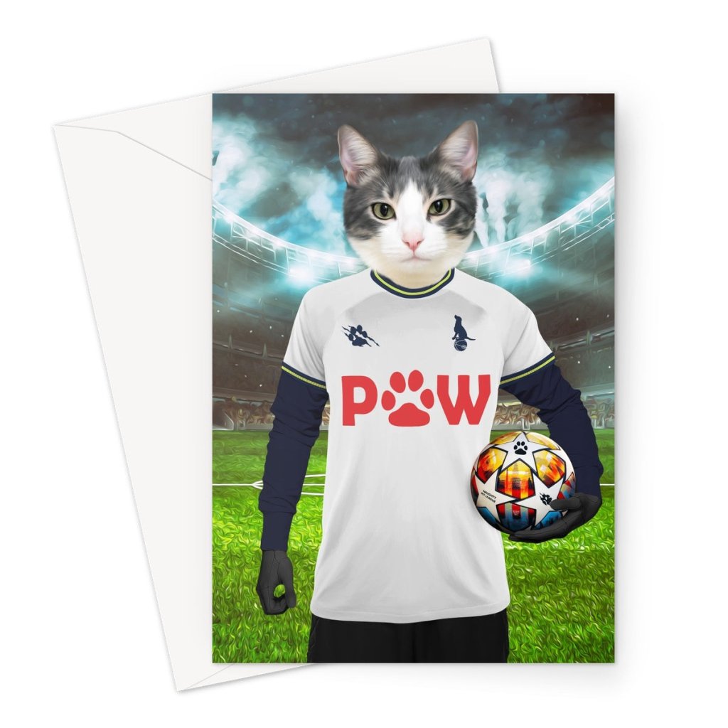 Pet Portraits | Tottenham Hotspaw Football Club: Custom Pet Greeting Card | Paw & Glory
