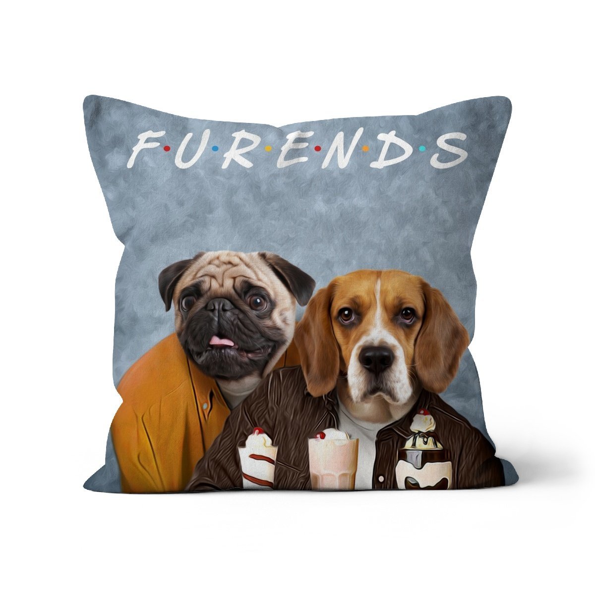 Pet Portraits | Two Furends: Custom Pet Pillow | Paw & Glory
