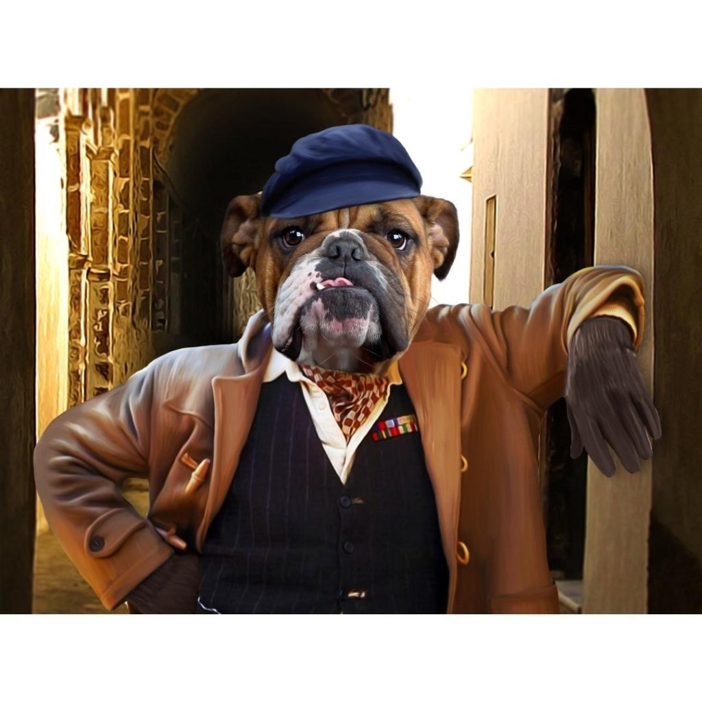 Uncle Albert (Only Fools & Horses Inspired): Custom Digital Download Pet Portrait - Paw & Glory - Dog Portraits - Pet Portraits