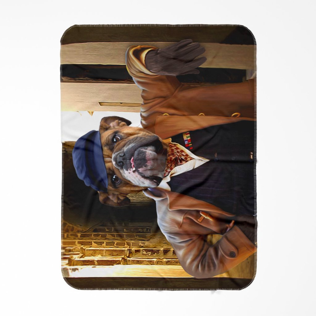 Pet Portraits | Uncle Albert (Only Fools & Horses Inspired): Custom Pet Blanket | Paw & Glory
