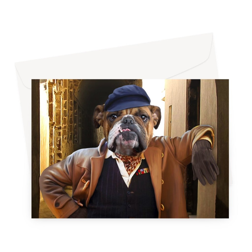 Pet Portraits | Uncle Albert (Only Fools & Horses Inspired): Custom Pet Greeting Card | Paw & Glory