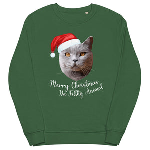 Merry Christmas Ya Filthy Animal Modern Pet Face Sweatshirt