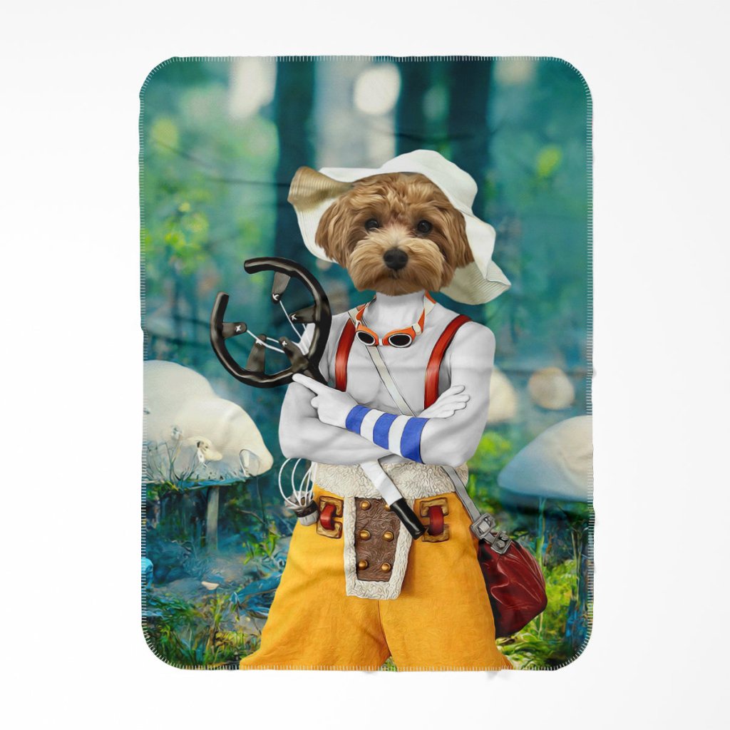 Pet Portraits | Usopp (One Piece Inspired): Custom Pet Blanket | Paw & Glory