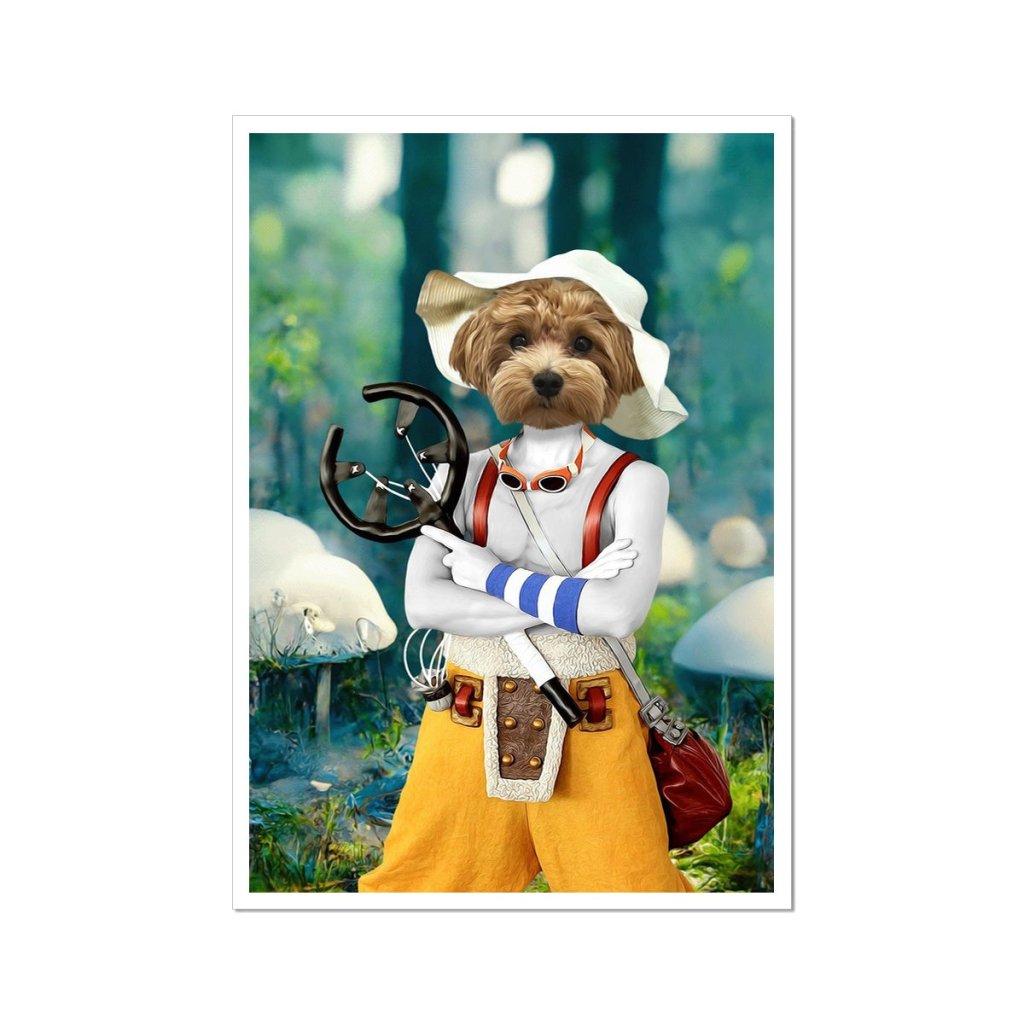 Pet Portraits | Usopp (One Piece Inspired): Custom Pet Poster | Paw & Glory