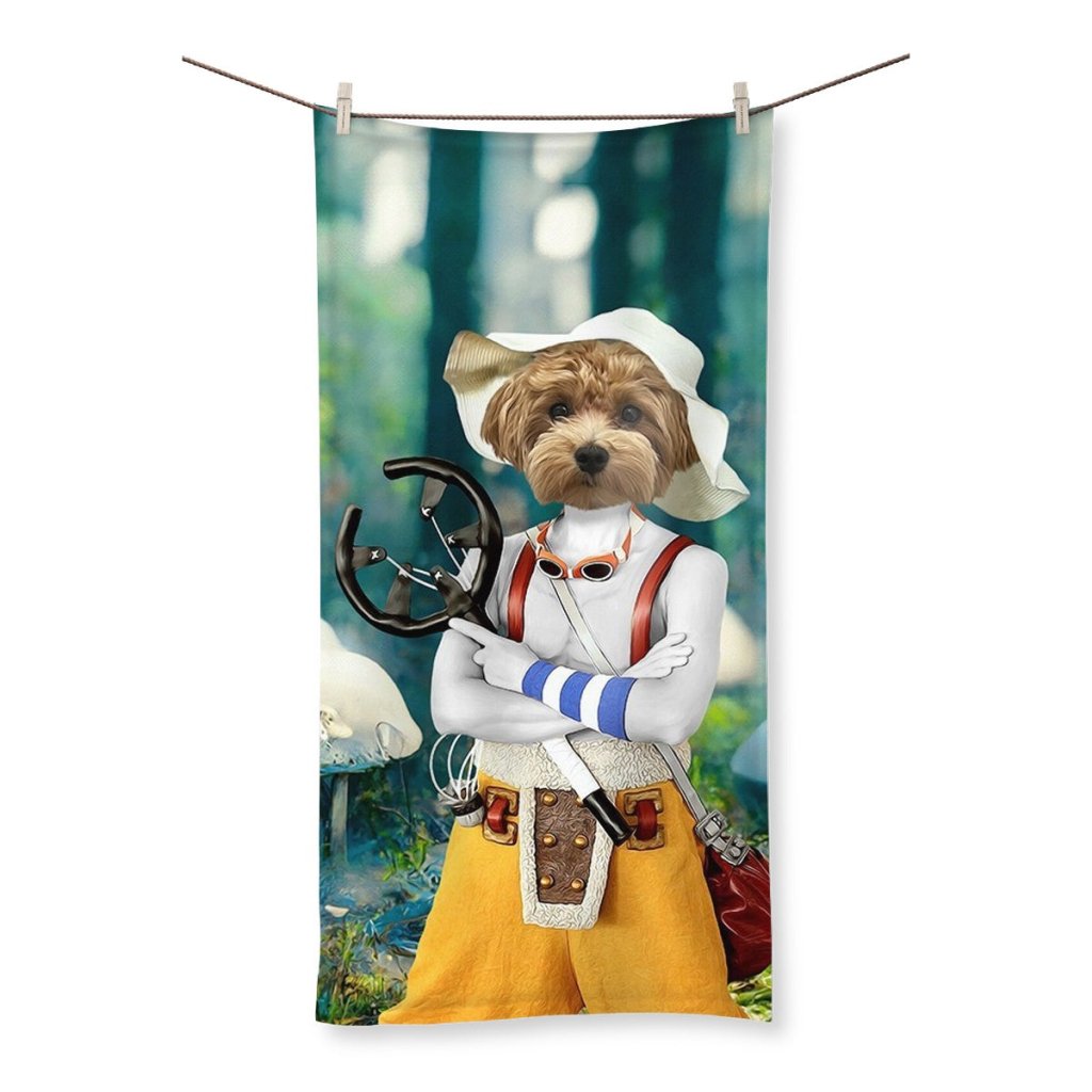 Pet Portraits | Usopp (One Piece Inspired): Custom Pet Towel | Paw & Glory