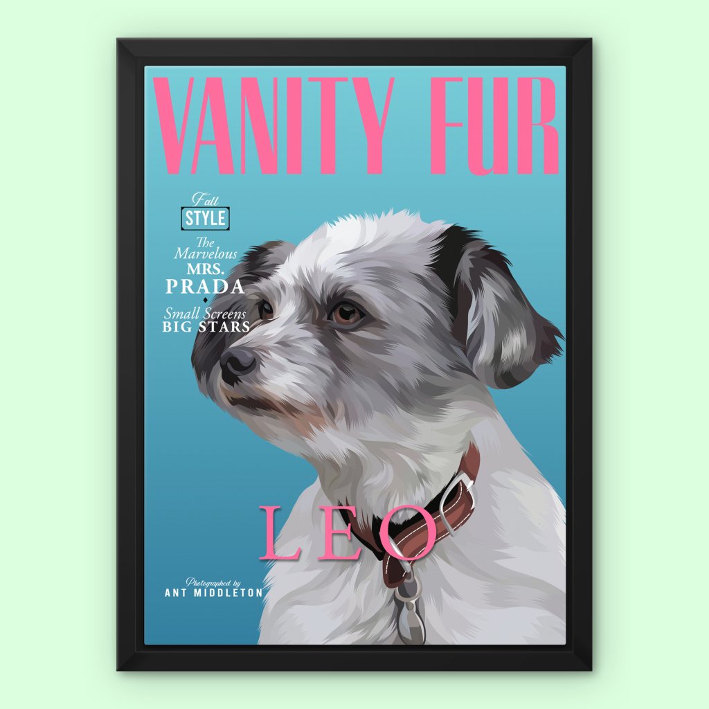 Pet Portraits | Vanity Fur: Custom Pet Canvas | Paw & Glory