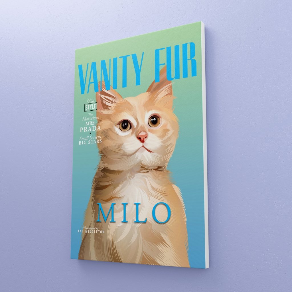 Pet Portraits | Vanity Fur: Custom Pet Canvas | Paw & Glory