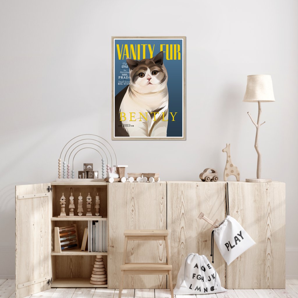 Pet Portraits | Vanity Fur: Custom Pet Portrait | Paw & Glory