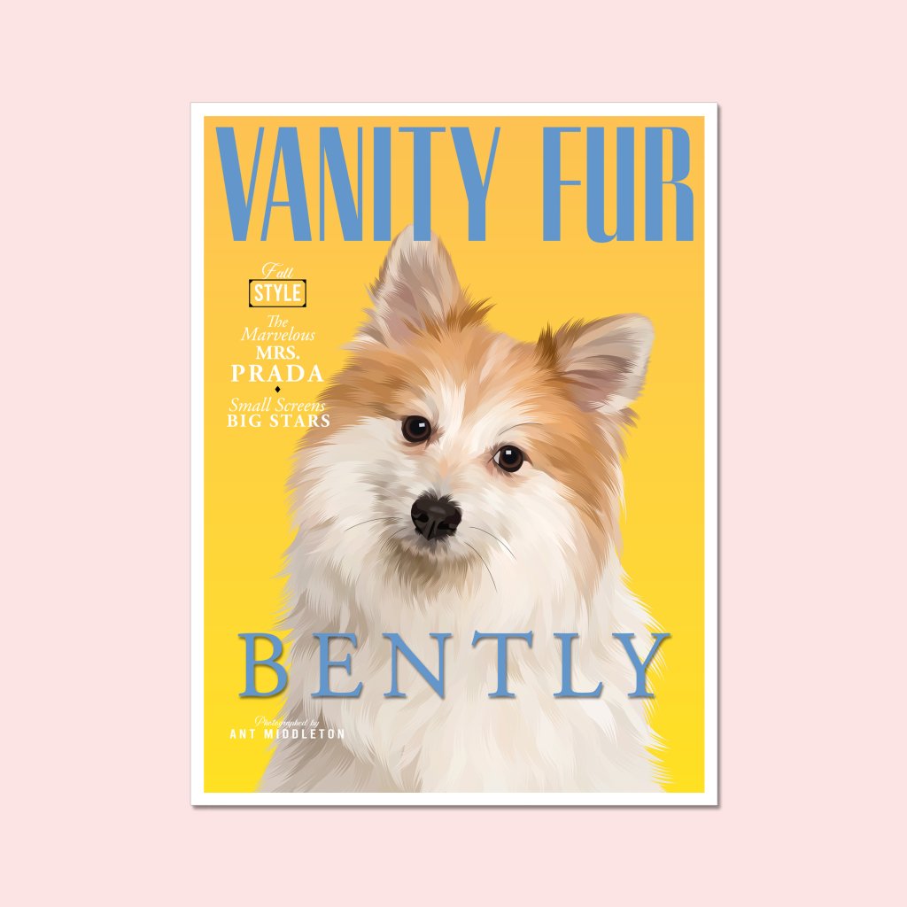 Pet Portraits | Vanity Fur: Custom Pet Portrait | Paw & Glory