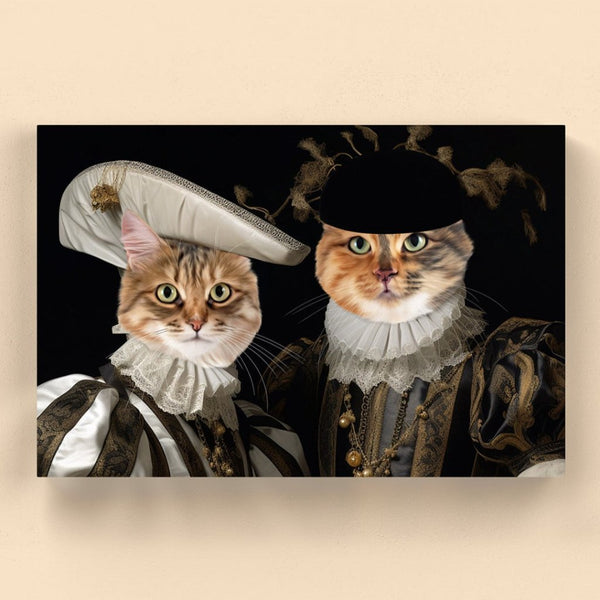 Viscount and Viscountess: Custom Pet Canvas | custom pet canvas | Paw & Glory