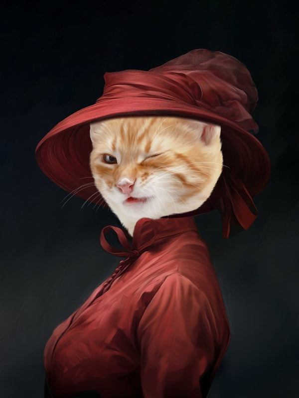 Viscountess: Custom Digital Download Pet Portrait | royal pet portrait | Paw & Glory