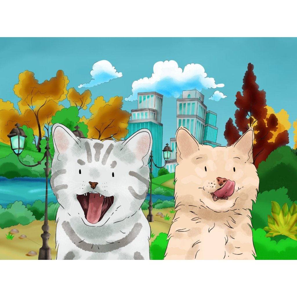 Pet Portraits | Watercolour: Custom Digital Download Pet Portrait | Paw & Glory