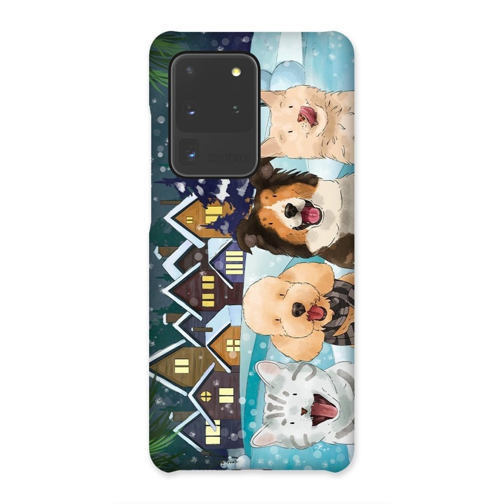 Pet Portraits | Watercolour: Custom Four Pet Phone Case | Paw & Glory