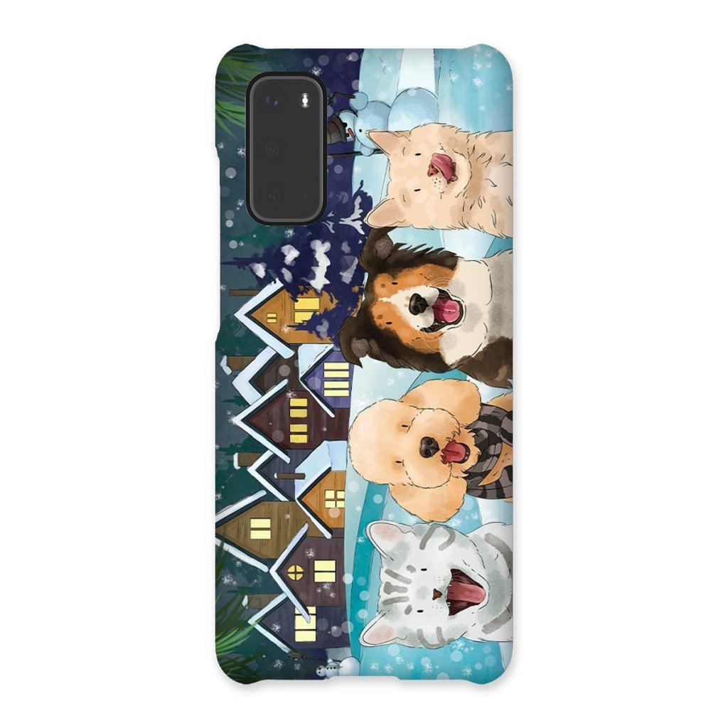 Pet Portraits | Watercolour: Custom Four Pet Phone Case | Paw & Glory
