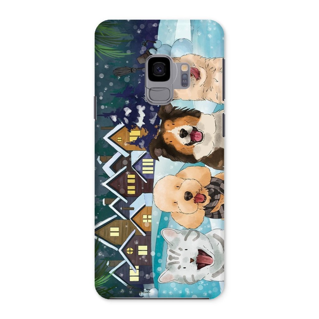 Pet Portraits | Watercolour: Custom Four Pet Phone Case | Paw & Glory