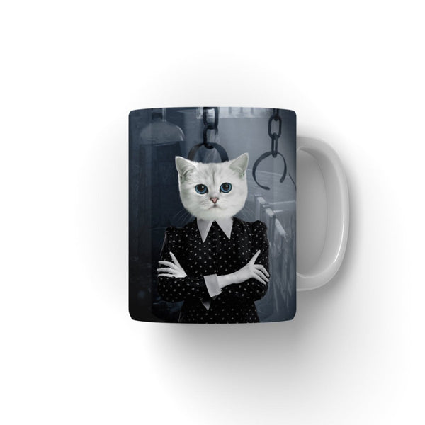 Gothic Girl Custom Pet Coffee Mug | Funny Pet Portrait Gift | Paw & Glory