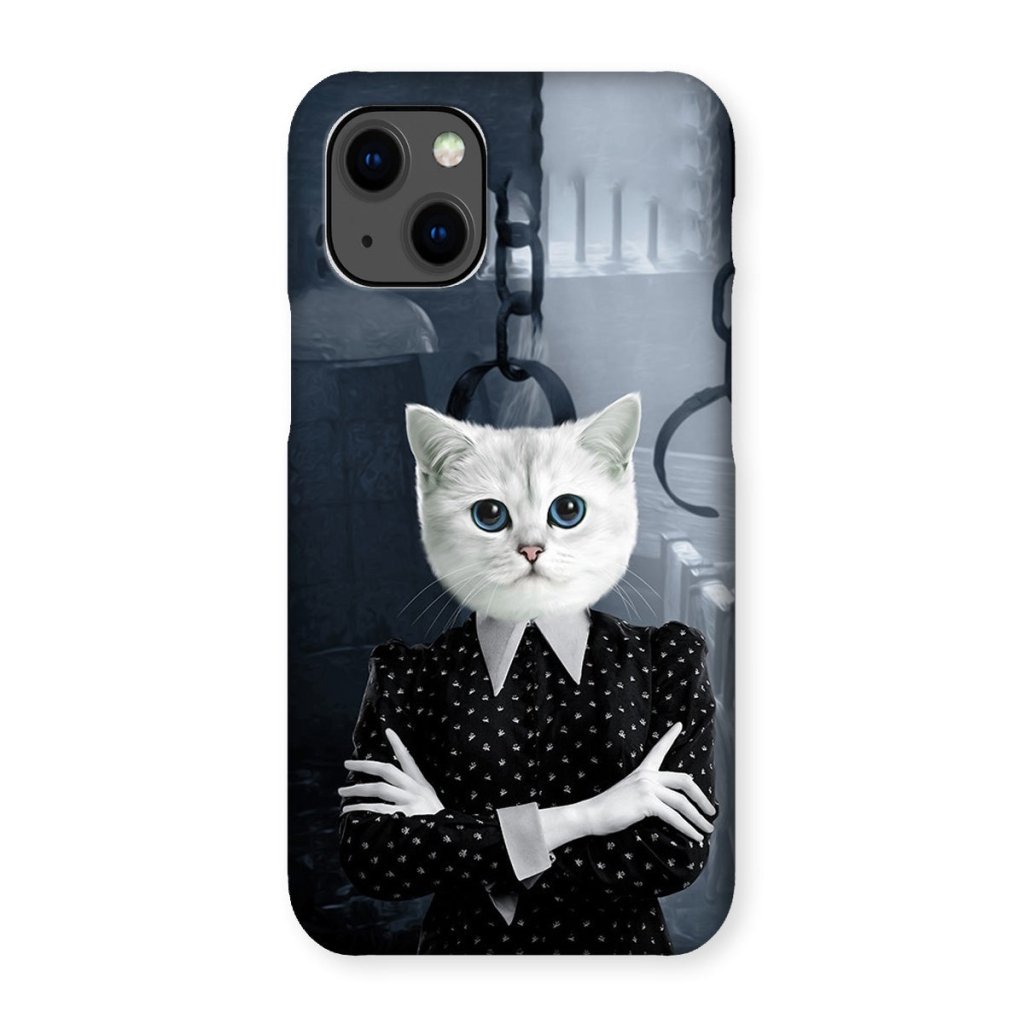 Pet Portraits | Wednesday (Adams Family Inspired): Custom Pet Phone Case | Paw & Glory