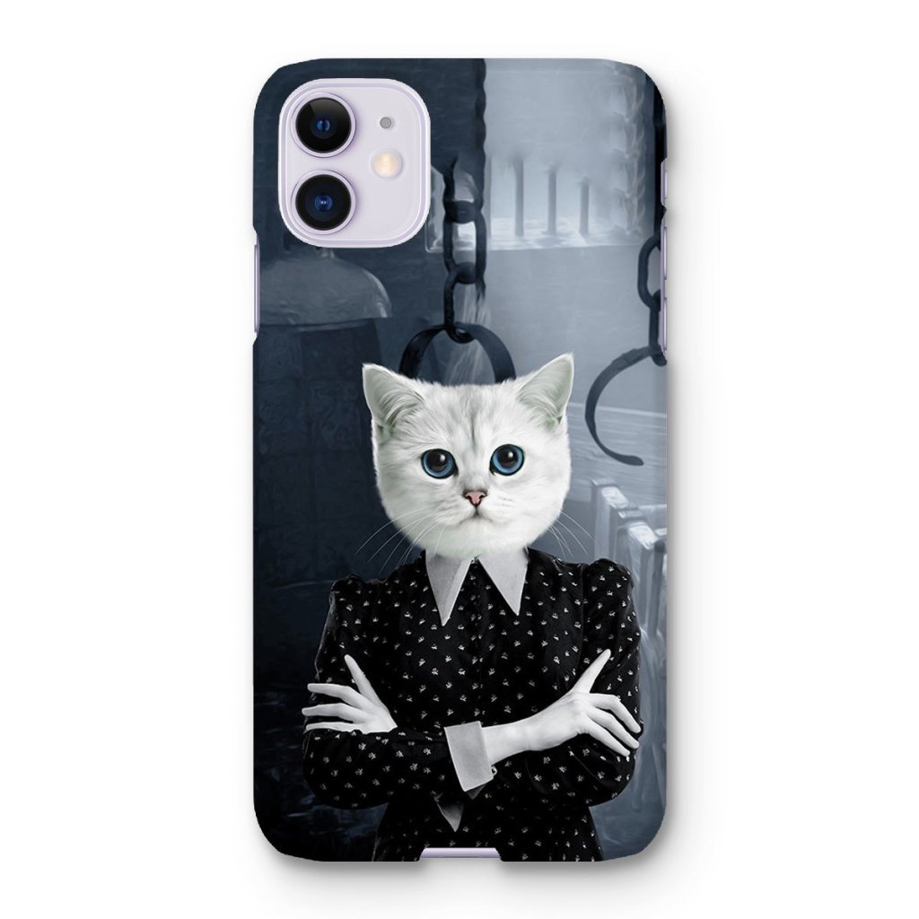 Pet Portraits | Wednesday (Adams Family Inspired): Custom Pet Phone Case | Paw & Glory