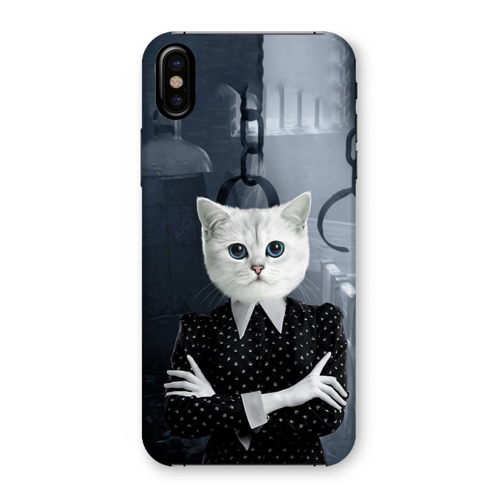 Wednesday (Adams Family Inspired): Custom Pet Phone Case - Paw & Glory - Dog Portraits - Pet Portraits