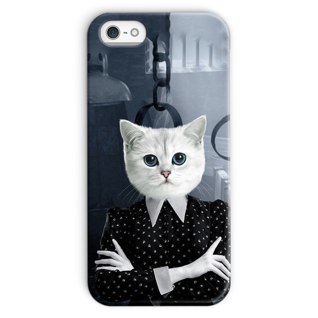Pet Portraits | Wednesday (Adams Family Inspired): Custom Pet Phone Case | Paw & Glory