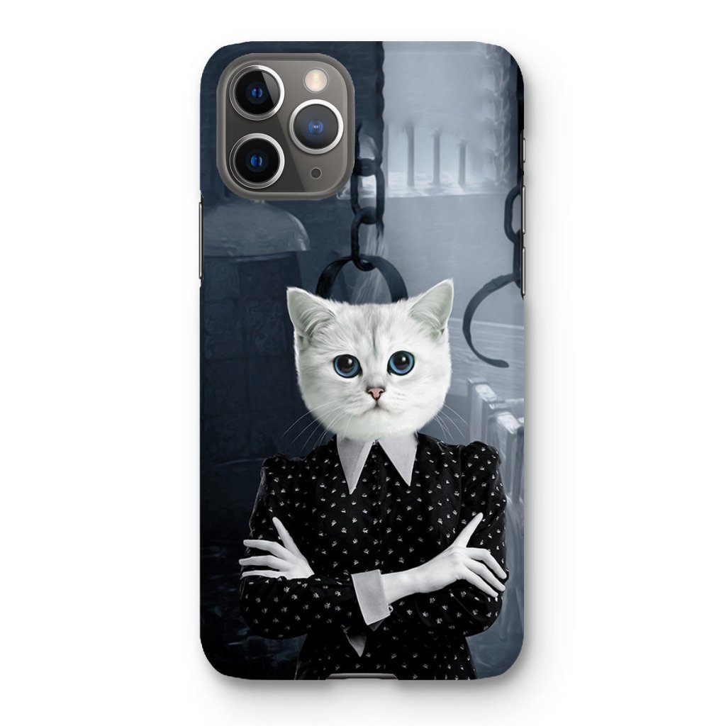 Pet Portraits | Wednesday (Adams Family Inspired): Custom Pet Phone Case | Paw & Glory