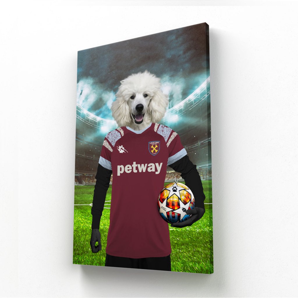 Pet Portraits | West Ham Football Club: Custom Pet Canvas | Paw & Glory
