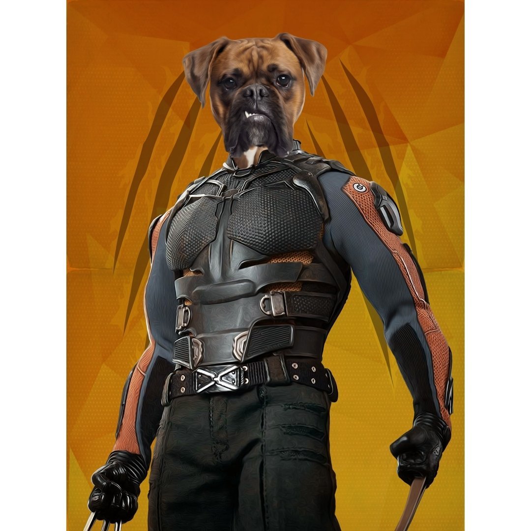 Wolverine: Custom Digital Download Pet Portrait - Paw & Glory - Dog Portraits - Pet Portraits