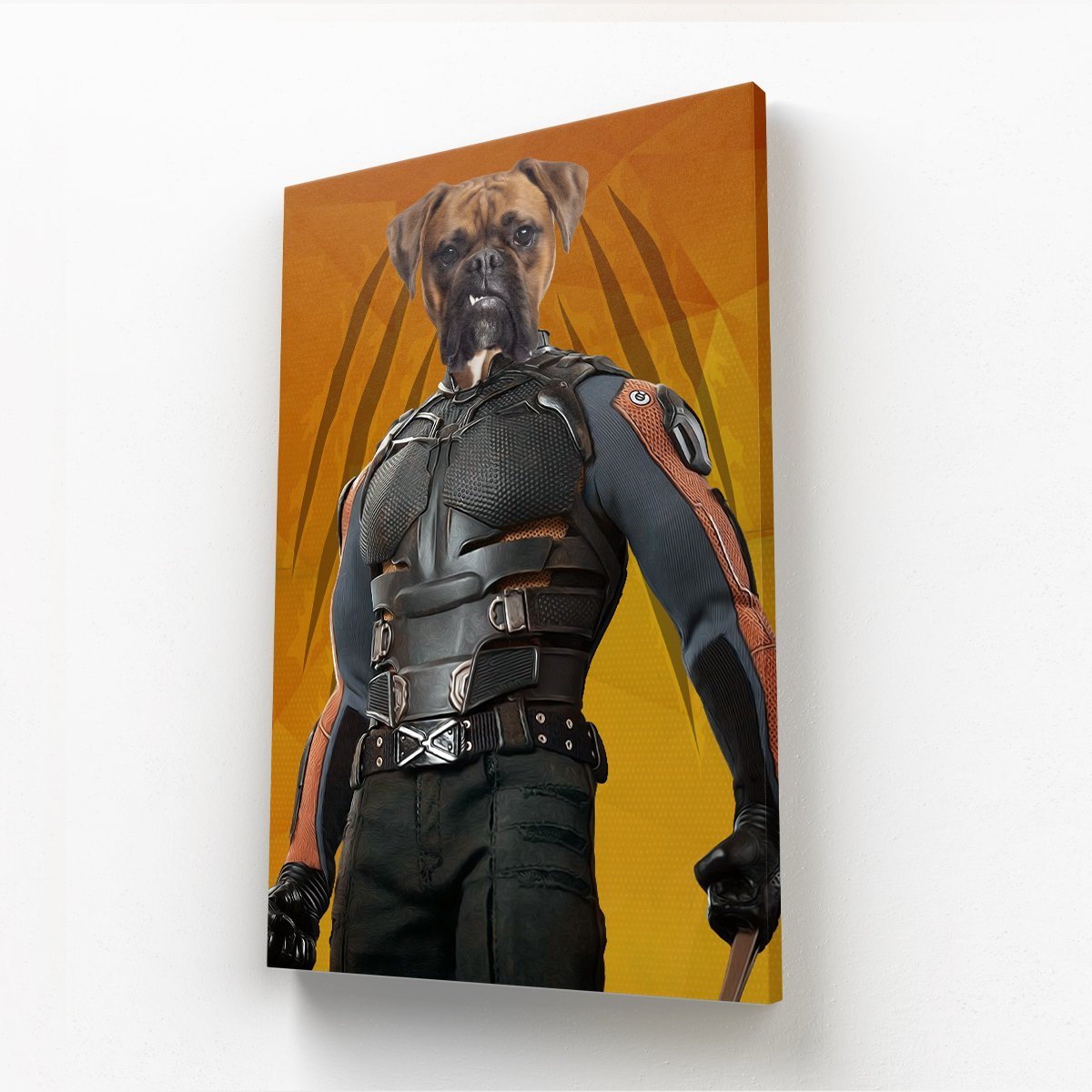 Clawed Comic Hero: Custom Pet Canvas | Paw & Glory