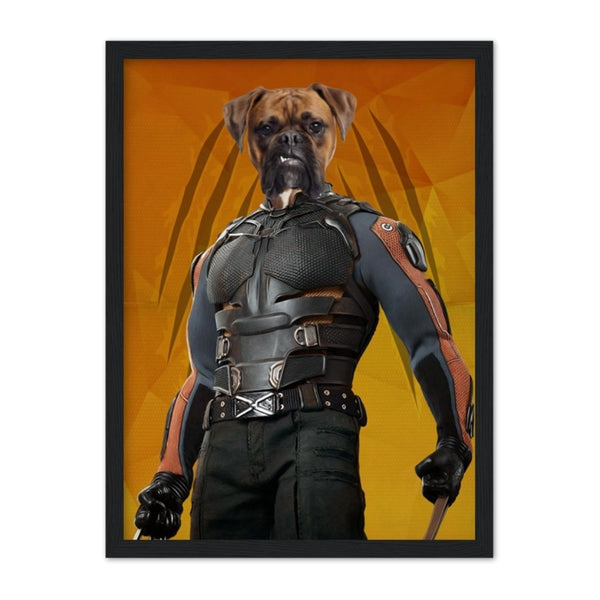 Clawed Comic Hero Custom Pet Portrait | Custom Pet Portrait | Paw & Glory