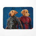 Wolverine & Spider Paw: Custom Pet Blanket