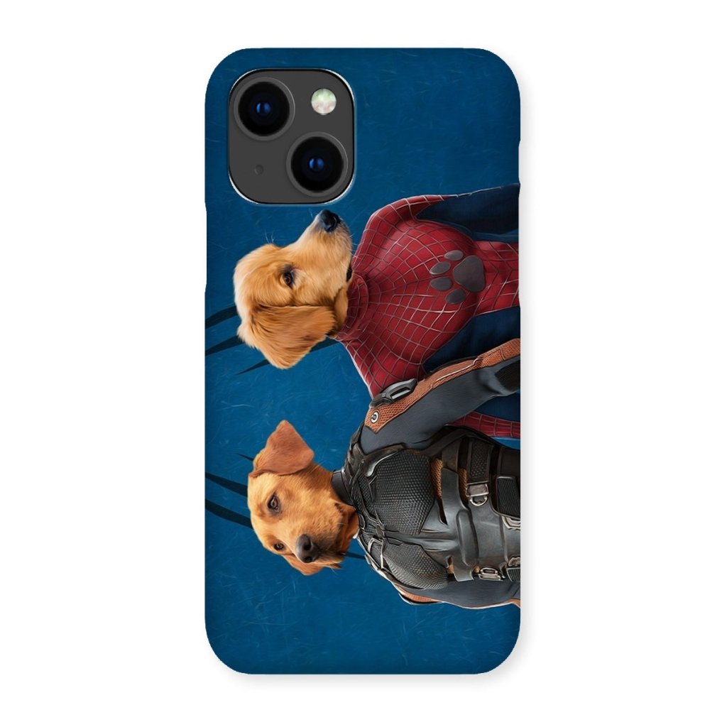Pet Portraits | Wolverine & Spider Paw: Custom Pet Phone Case | Paw & Glory