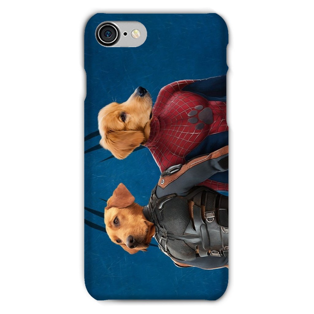 Pet Portraits | Wolverine & Spider Paw: Custom Pet Phone Case | Paw & Glory