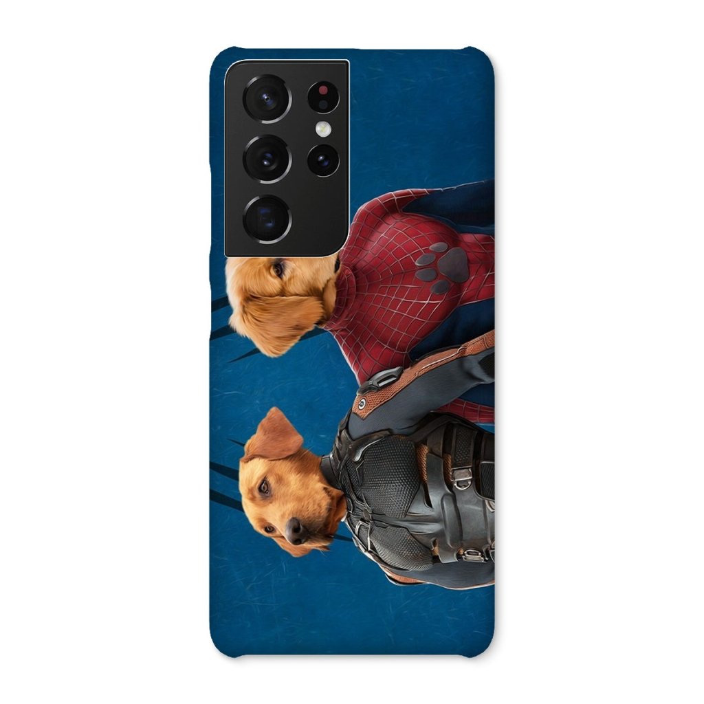 Pet Portraits | Wolverine & Spider Paw: Custom Pet Phone Case | Paw & Glory