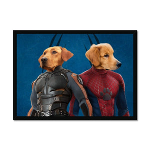 Wolverine & Spider Paw: Custom Pet Portrait - Paw & Glory - Dog Portraits - Pet Portraits