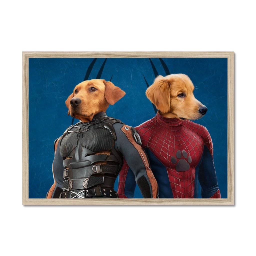 Pet Portraits | Wolverine & Spider Paw: Custom Pet Portrait | Paw & Glory