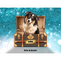 Woofy Vuitton Luxury Trunk: Custom Digital Download Pet Portrait
