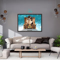 Woofy Vuitton Luxury Trunk: Custom Pet Portrait