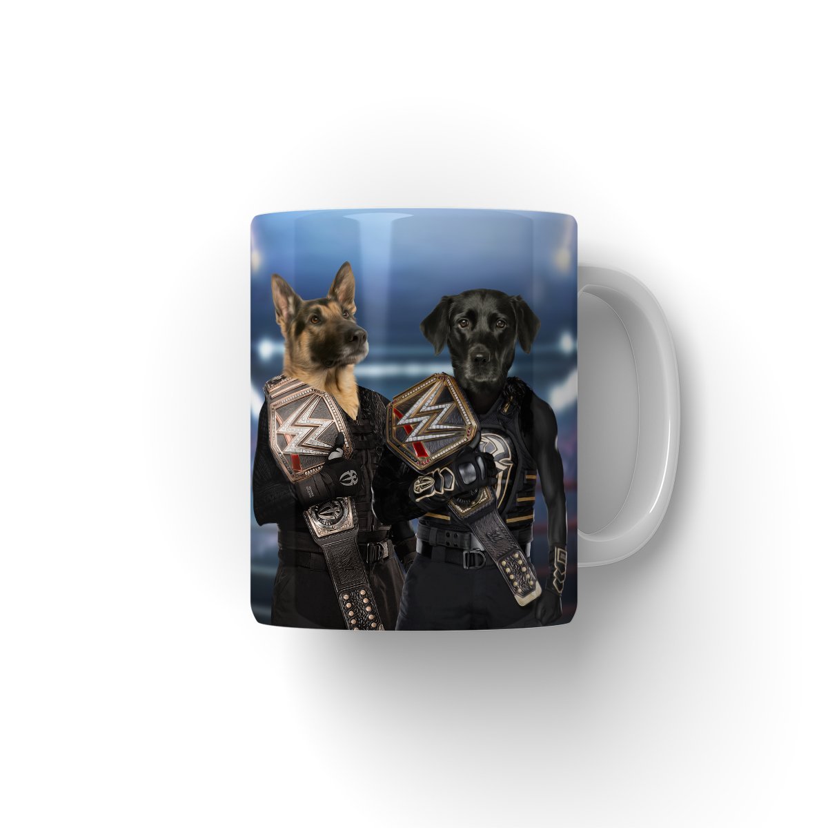 Pet Portraits | WrestleMania Champs: Custom Pet Coffee Mug | Paw & Glory