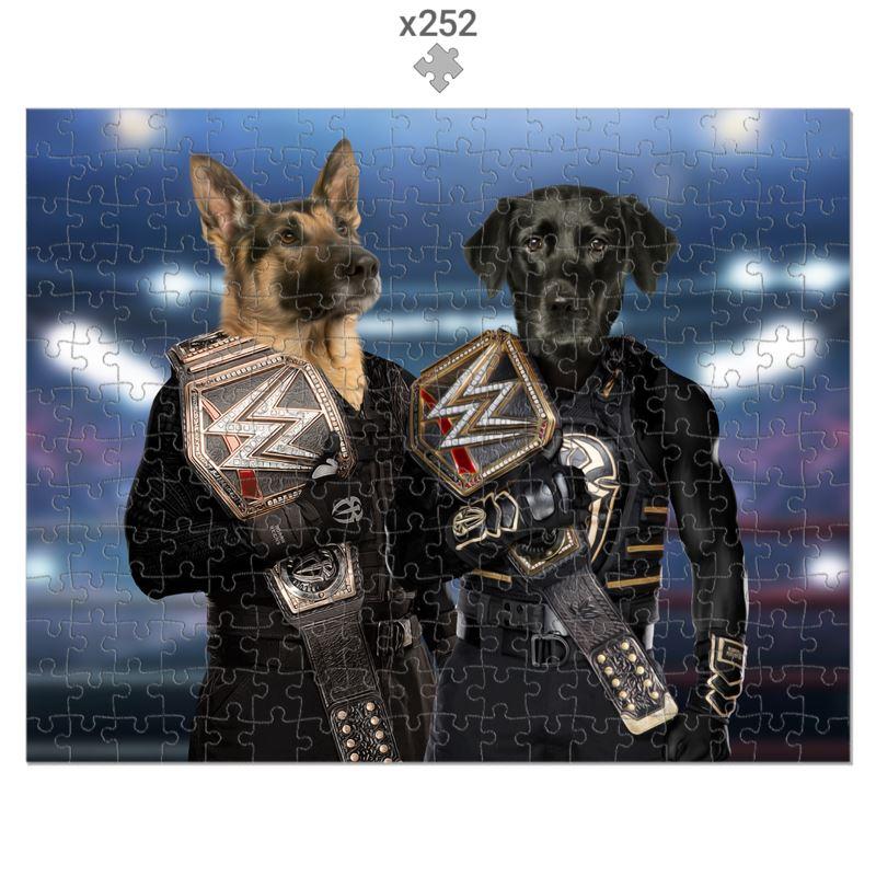 Pet Portraits | WrestleMania Champs: Custom Pet puzzle | Paw & Glory