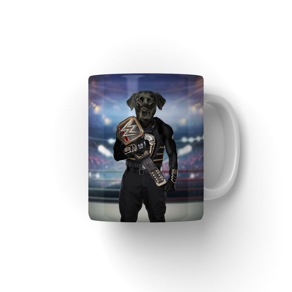 Wrestling Champion Custom Pet Coffee Mug | Funny Pet Portrait Gift | Paw & Glory
