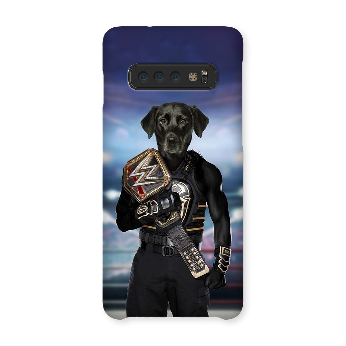 Pet Portraits | WWE Champ (Roman Reigns Inspired): Custom Pet Phone Case | Paw & Glory