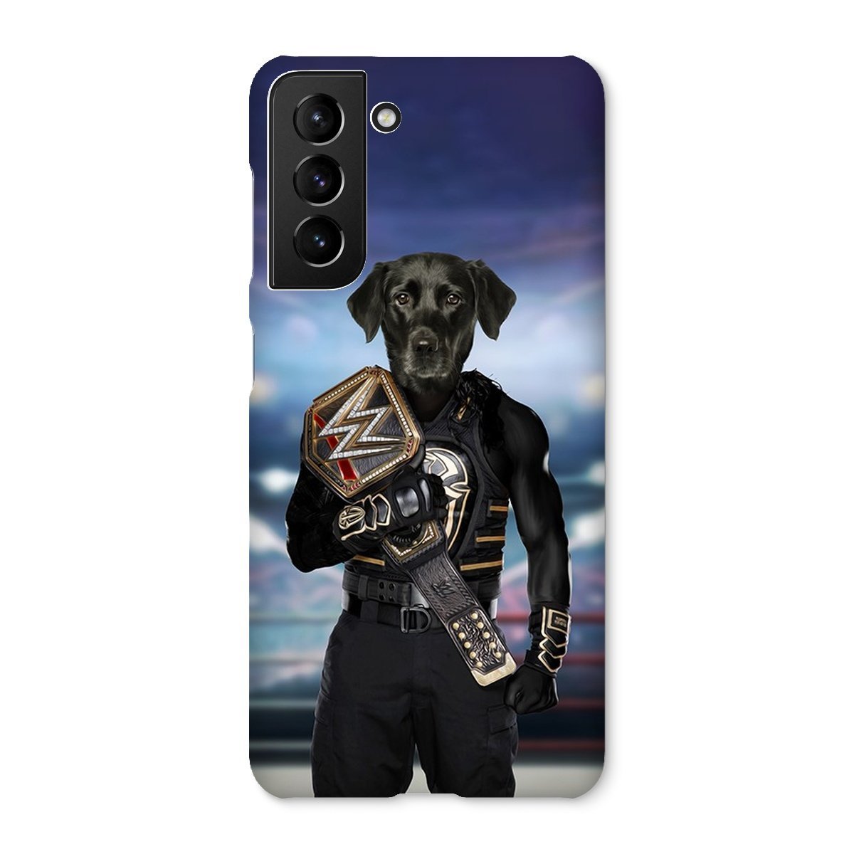 Pet Portraits | WWE Champ (Roman Reigns Inspired): Custom Pet Phone Case | Paw & Glory