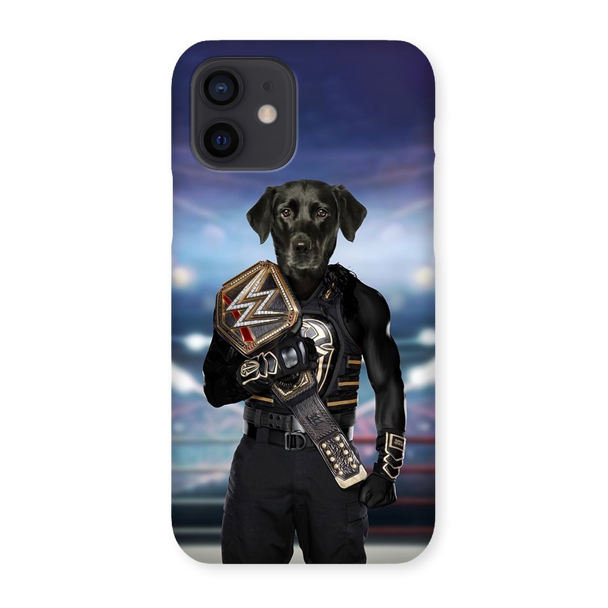 Pet Portraits | WWE Champ (Roman Reigns Inspired): Custom Pet Phone Case | Paw & Glory