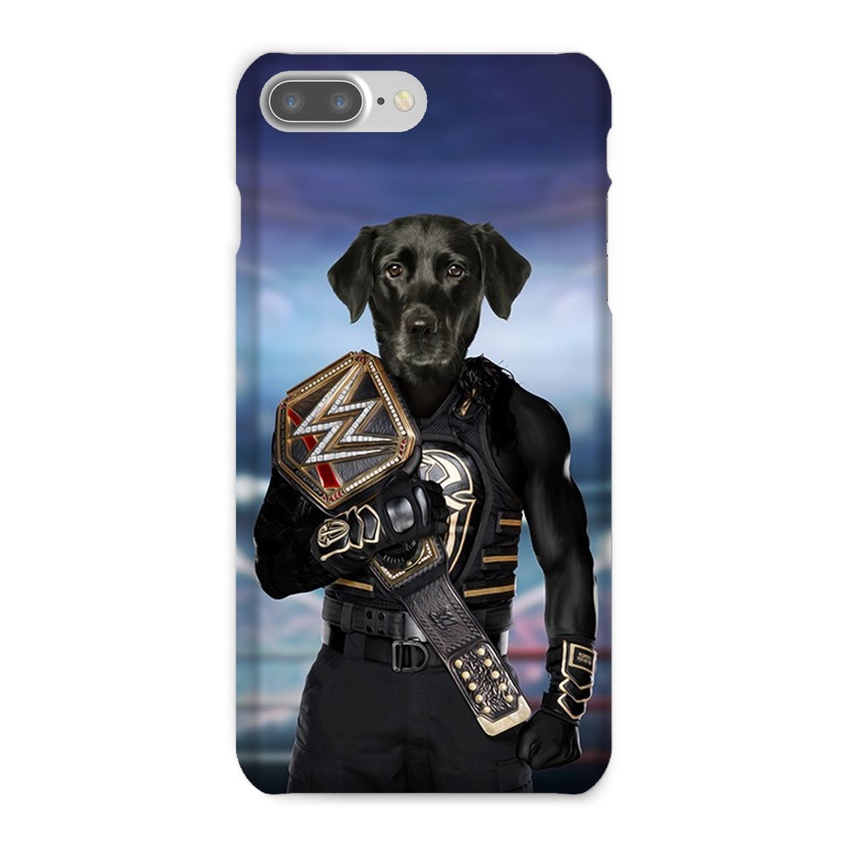 Pet Portraits | WWE Champ (Roman Reigns Inspired): Custom Pet Phone Case | Paw & Glory