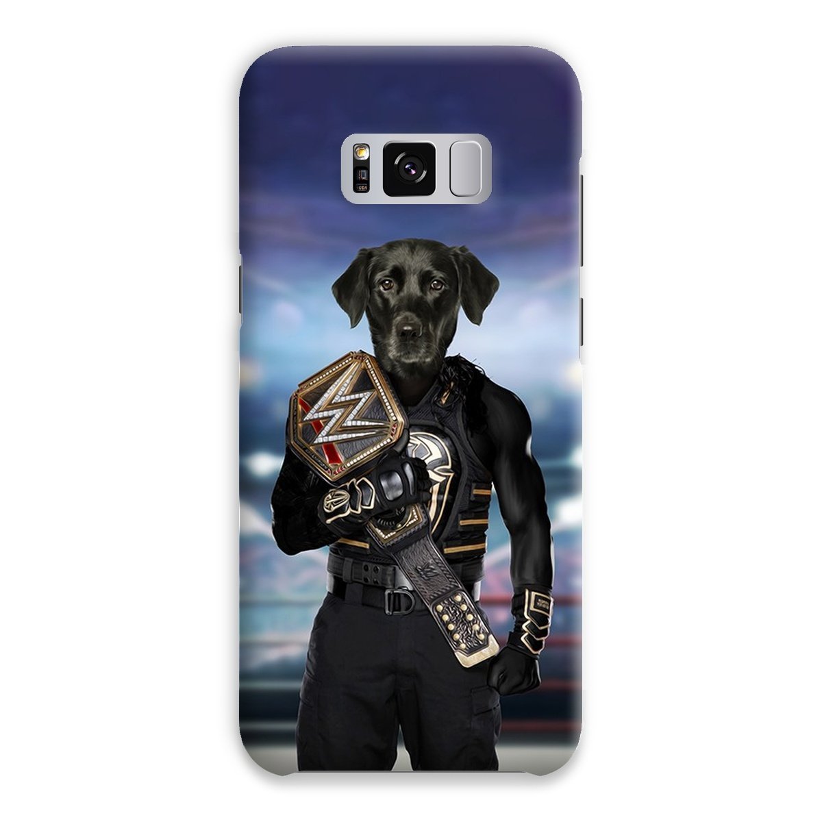 Pet Portraits | WWE Champ (Roman Reigns Inspired): Custom Pet Phone Case | Paw & Glory
