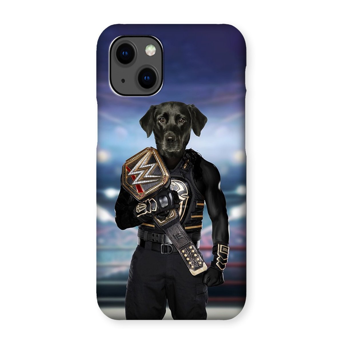 Pet Portraits | WWE Champ (Roman Reigns Inspired): Custom Pet Phone Case | Paw & Glory